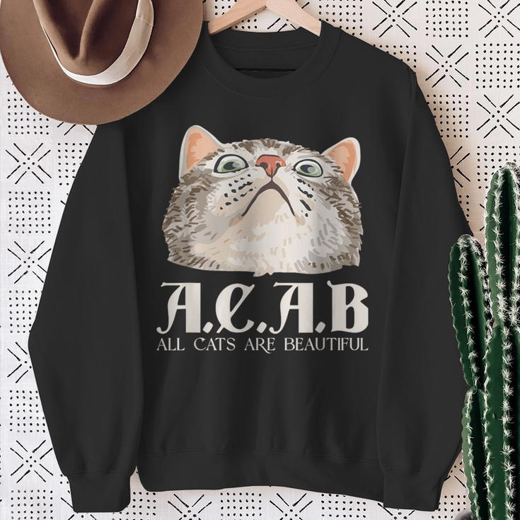 ACAB All Cats Are Beautiful Pets Animals Kitten Cats Sweatshirt Geschenke für alte Frauen