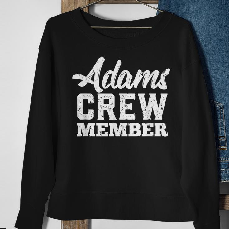 Adams Crew Member Matching Family Name Sweatshirt Gifts for Old Women