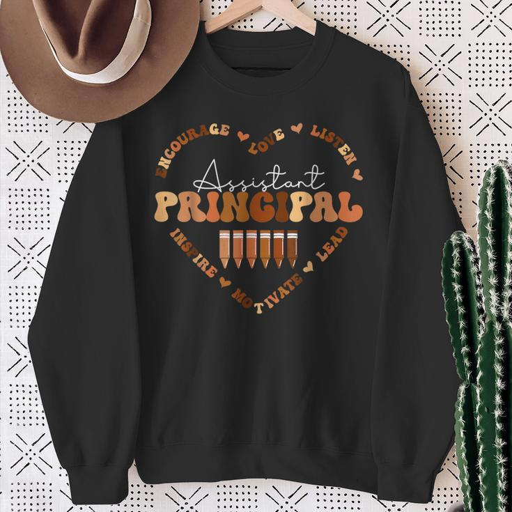 African Black History Month Assistant Principal School Sweatshirt Gifts for Old Women