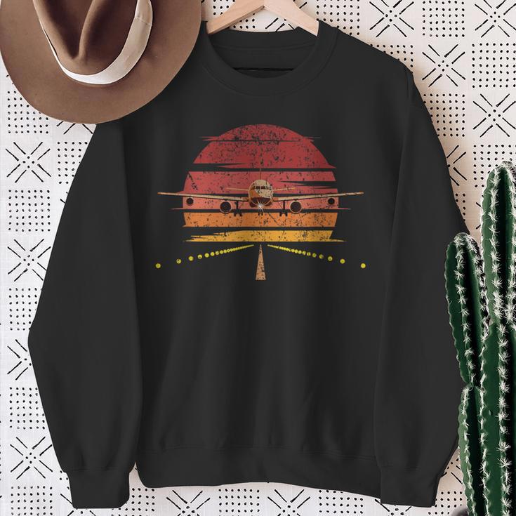 Airport Co Pilot Retro Pilot Sweatshirt Geschenke für alte Frauen