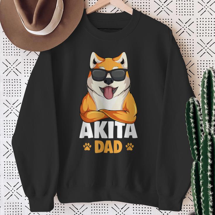 Akita Dog Papa Sweatshirt Geschenke für alte Frauen