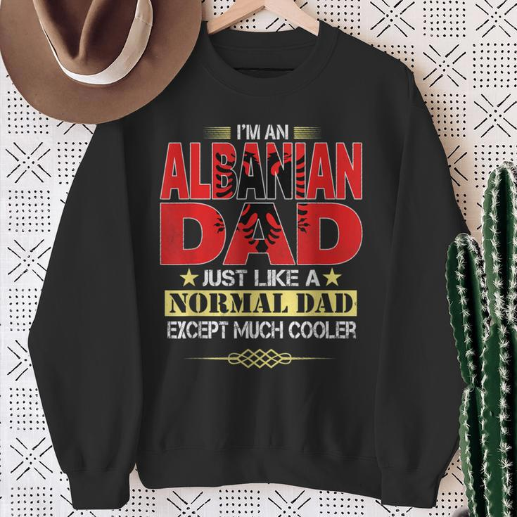 Albanian Dad Father's Day Sweatshirt Gifts for Old Women