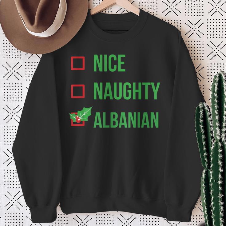 Albanian Albania Pajama Christmas Sweatshirt Gifts for Old Women