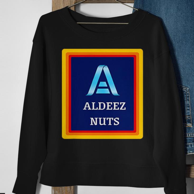 Aldeez Nuts Meme Deez Nuts Corner Logo Sweatshirt Gifts for Old Women