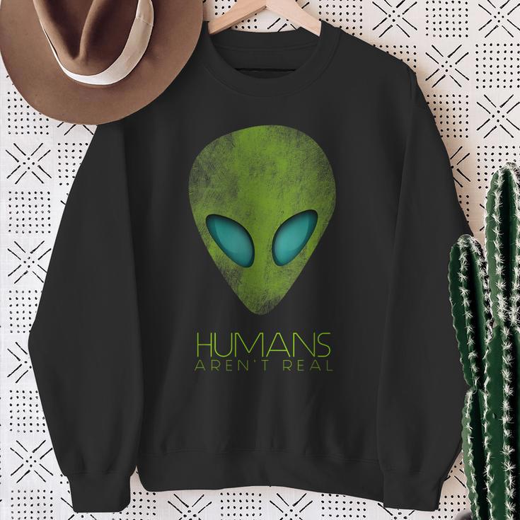 Alien Ufo Fun Sweatshirt Geschenke für alte Frauen