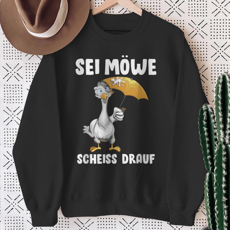 Alles Egal Norden Sei Seagull Scheiss Drauf North Sea Baltic Sea Sweatshirt Geschenke für alte Frauen