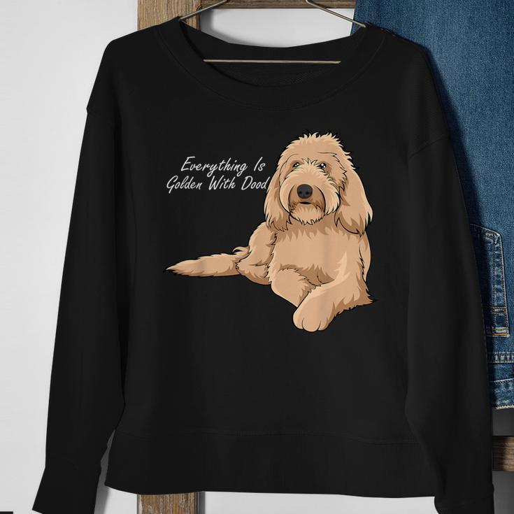 Alles Ist Golden Mit Meinem Goldendoodle Sweatshirt Geschenke für alte Frauen