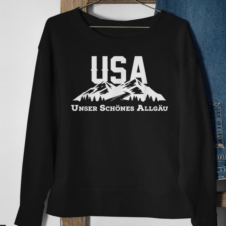 Allgäu Usa Unser Schöne Allgäu Mountain Hiking Alps Sweatshirt Geschenke für alte Frauen