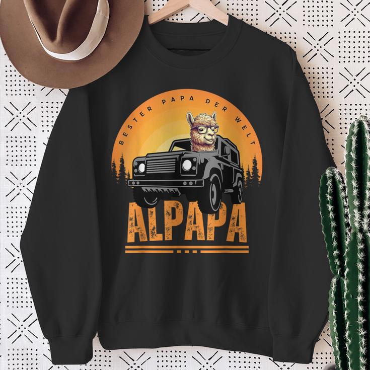 Alpapa Alpakaatertag Bester Papa Del Welt Alpakaatertag Sweatshirt Geschenke für alte Frauen