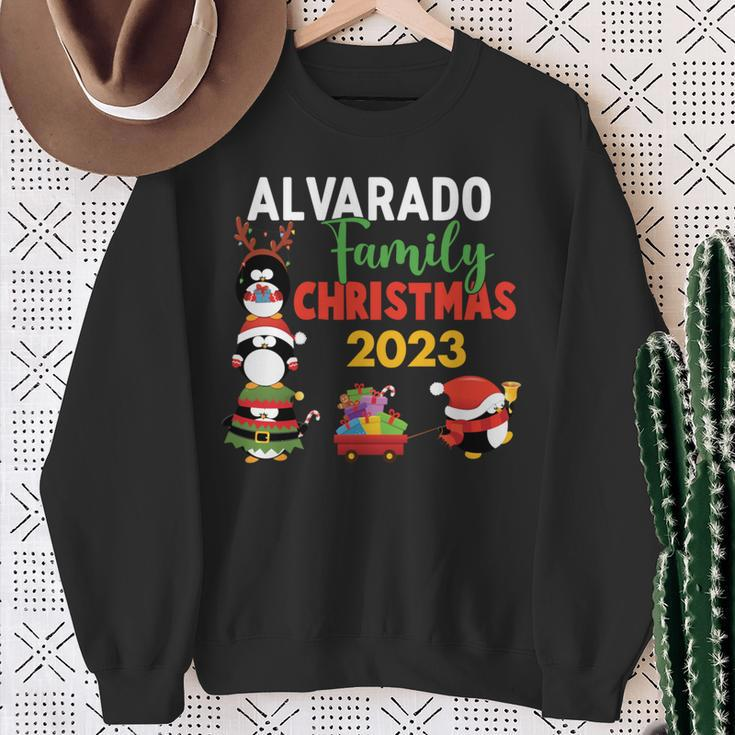 Alvarado Family Name Alvarado Family Christmas Sweatshirt Gifts for Old Women