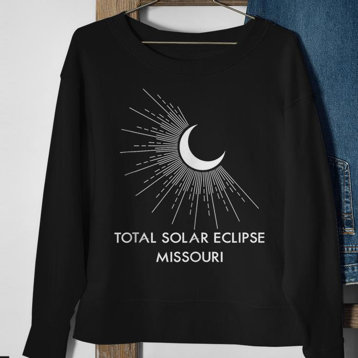 America Totality 040824 Total Solar Eclipse 2024 Missouri Sweatshirt Gifts for Old Women