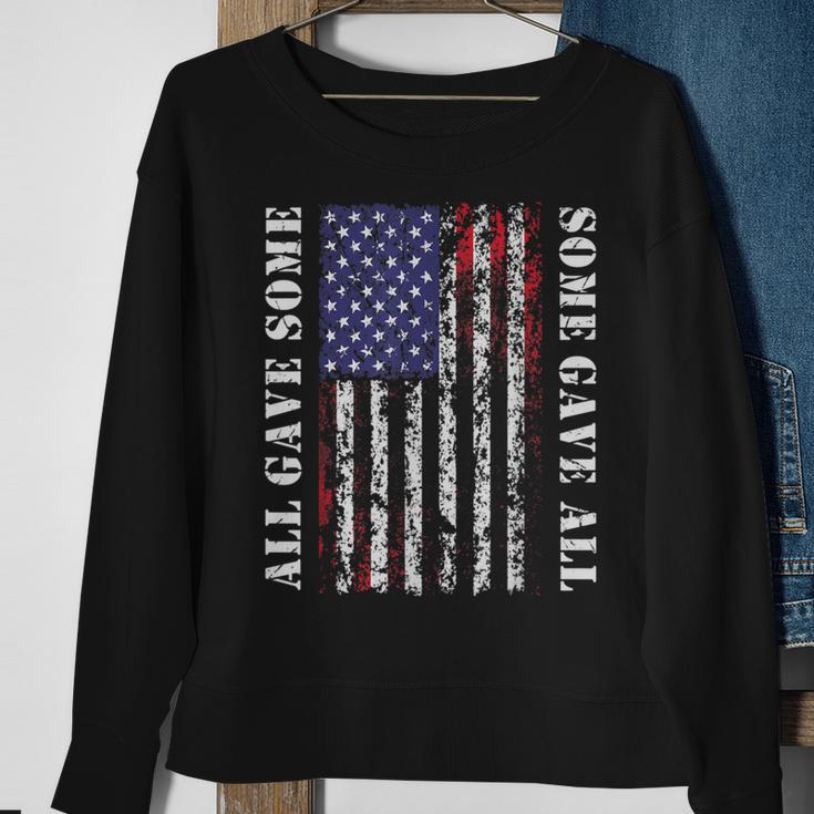 American Flag 4Th Of July Memorial Day Stars Stripes Patriot Sweatshirt Gifts for Old Women