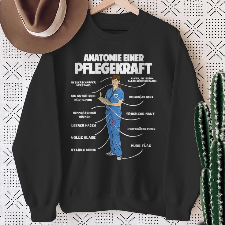 Anatomie Einer Pflegekraft Elderly Nursing Sweatshirt Geschenke für alte Frauen