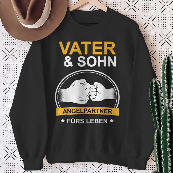 Angler Papa Fischer Father And Son Fishing Sweatshirt Geschenke für alte Frauen