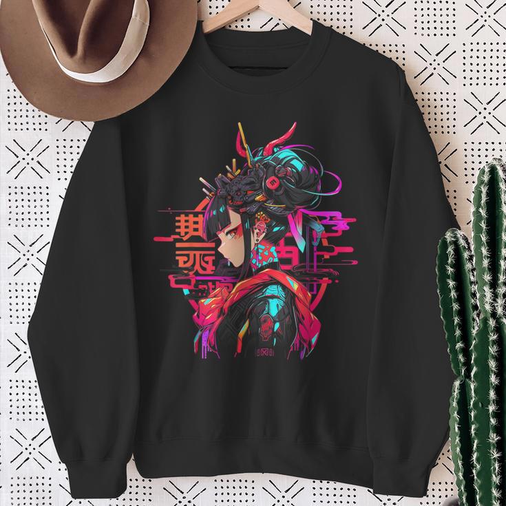 Anime Manga Cyberpunk Aesthetic Techwear Harajuku Punk Sweatshirt Geschenke für alte Frauen