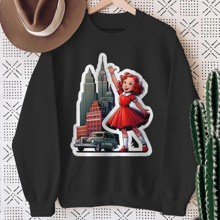 Annie's New York Adventure Broadway Musical Theatre Sweatshirt Gifts for Old Women