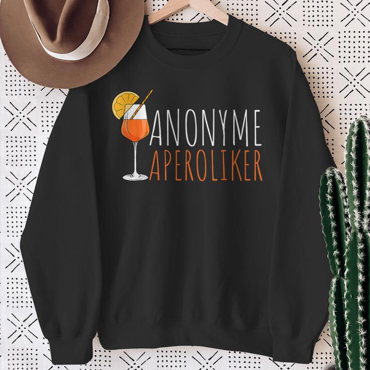 Anonyme Aperoliker Aperitif Sprizz Sweatshirt Geschenke für alte Frauen