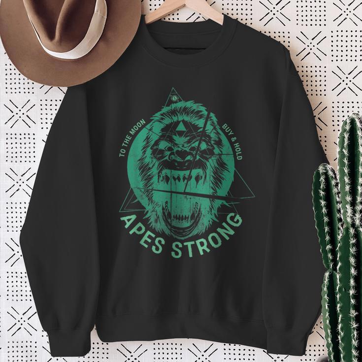 Apes Strong Amc Army Ape Trading Meme Sweatshirt Gifts for Old Women