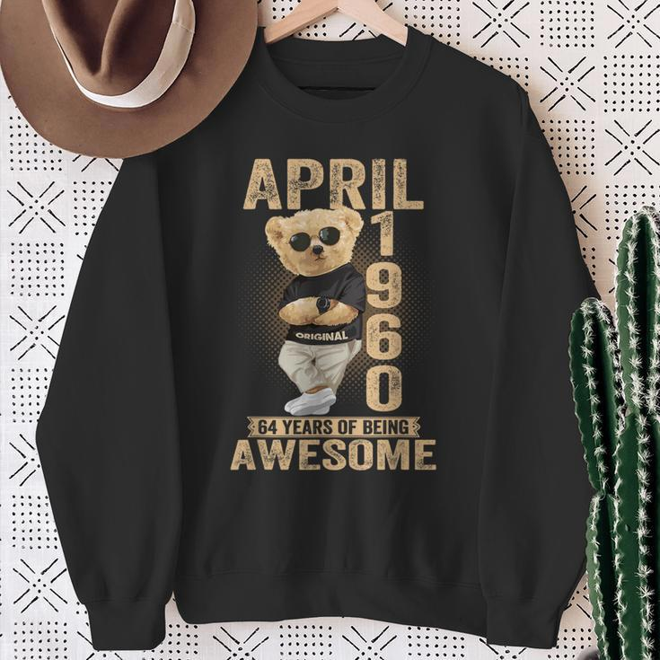 April 1960 64Th Birthday 2024 64 Years Of Being Awesome Sweatshirt Gifts for Old Women