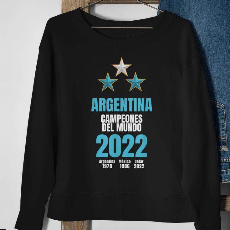 Argentina Campeones Del Mundo 2022 Sweatshirt Gifts for Old Women