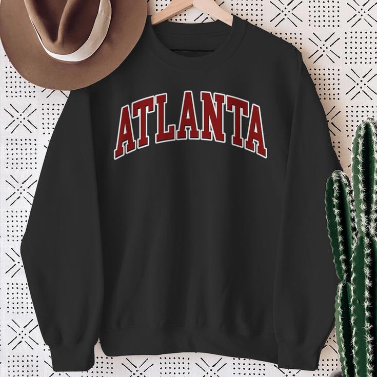 Atlanta Hometown Pride Throwback Print Classic Sweatshirt Gifts for Old Women