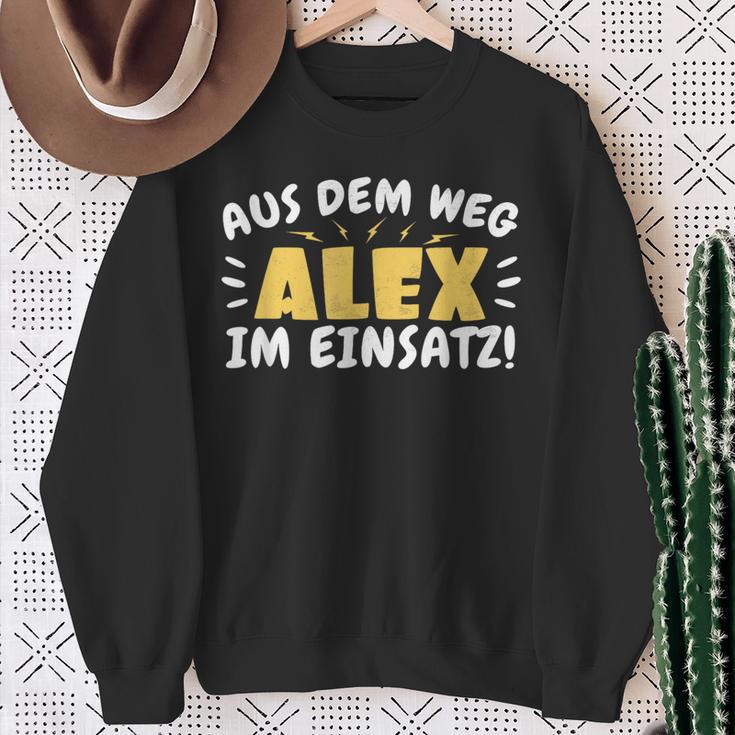 Aus Dem Weg Alex Im Einsatz Name Alex Sweatshirt Geschenke für alte Frauen