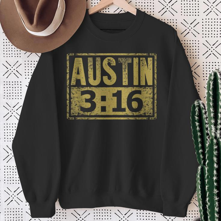 Austin 3 16 Classic American Distressed Vintage Sweatshirt Gifts for Old Women