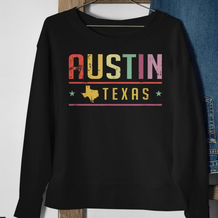 Austin Texas Souvenir Retro Austin Texas Sweatshirt Gifts for Old Women