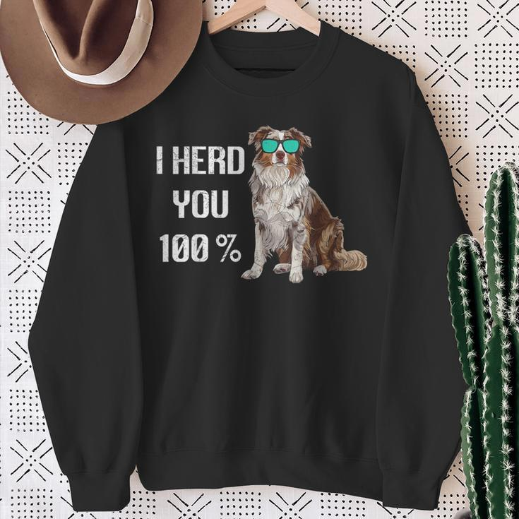 Australian Shepherd I Herd You 100 Aussie Hundebesitzer Sweatshirt Geschenke für alte Frauen