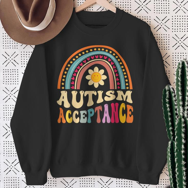 Autism Awareness Acceptance Special Education Teacher Sweatshirt Gifts for Old Women