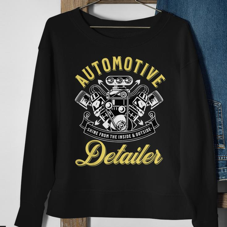 Auto Detailer Shine Inside And Outside Car Detailing Sweatshirt Gifts for Old Women