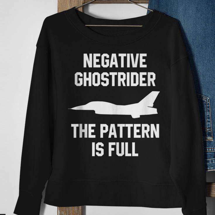 Aviation Negative Ghost Rider Pattern Is Full Sweatshirt Gifts for Old Women