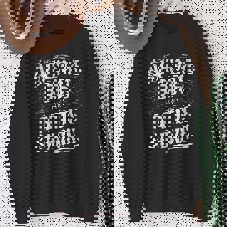 Awesome Dads Have Tattoos And Beards Father's Day July 4Th Sweatshirt Gifts for Old Women Awesome Dads Have Tattoos And Beards Father's Day July 4Th Sweatshirt Gifts for Old Women