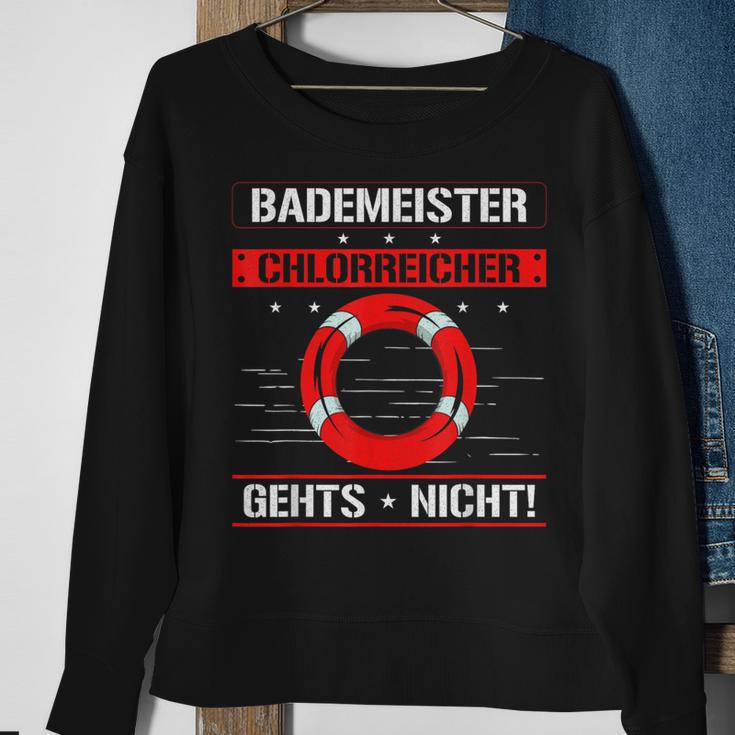 Bademeister Chlorreich Geht Nicht Chlorine Poolboy Sweatshirt Geschenke für alte Frauen