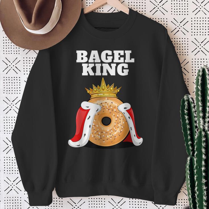 Bagel King Bagel Lover Cute Bagel Sweatshirt Geschenke für alte Frauen