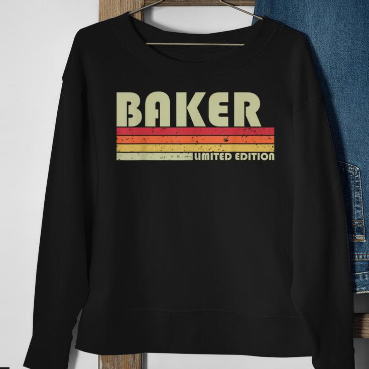 Baker Job Title Profession Birthday Worker Idea Sweatshirt Gifts for Old Women