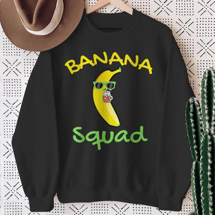 Banana Squad Food Summer Vacation Matching Fruit Lover Party Sweatshirt Gifts for Old Women