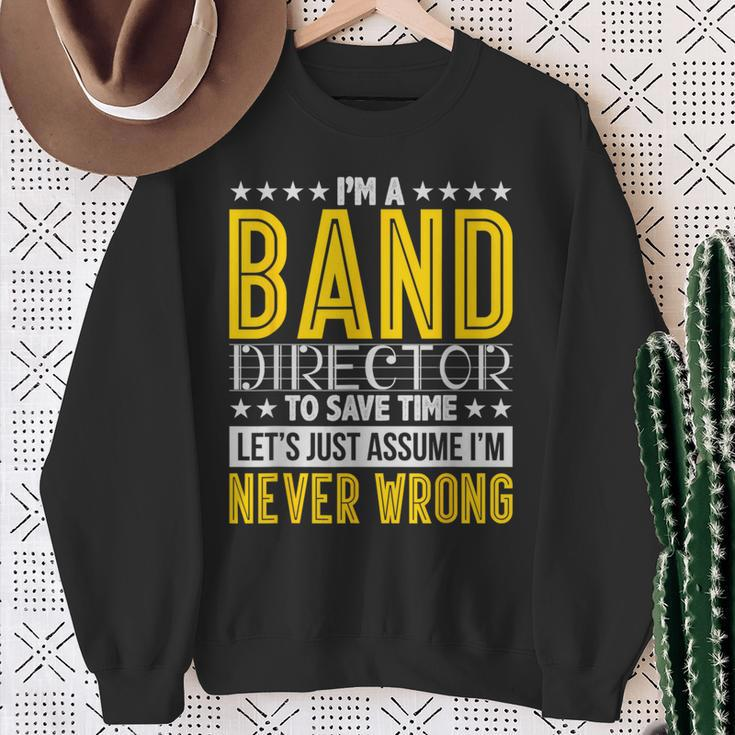 Band Director Music Conductor Sweatshirt Gifts for Old Women