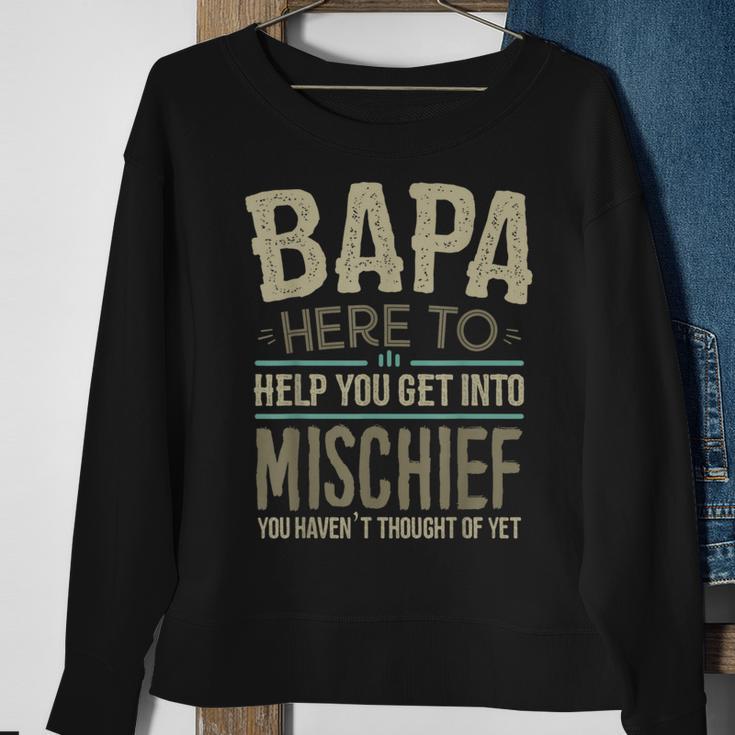 Bapa From Grandchildren For Fathers Day Bapa Sweatshirt Gifts for Old Women