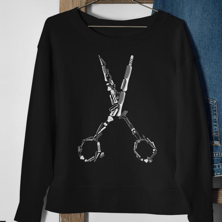 Barber Hairdresser For Barbershop Owners Hairdressers Sweatshirt Geschenke für alte Frauen