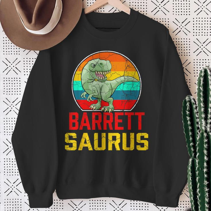 Barrett Saurus Family Reunion Last Name Team Custom Sweatshirt Gifts for Old Women