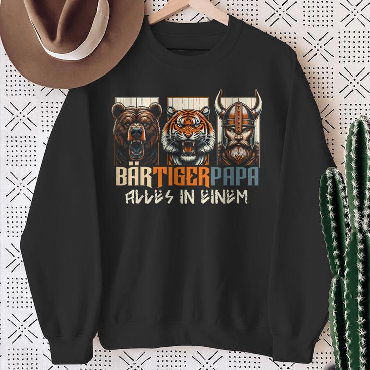 Bärtigerpapa Beard Full Beard Bear Tiger Father Bear Tiger Man Dad Sweatshirt Geschenke für alte Frauen