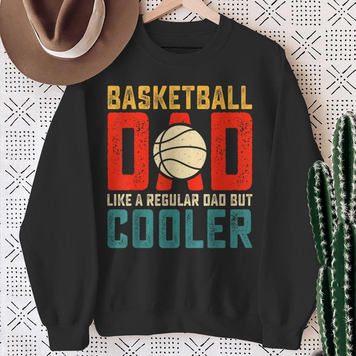 Basketball Dad Present Daddy Father's Day Birthday Christmas Sweatshirt Gifts for Old Women