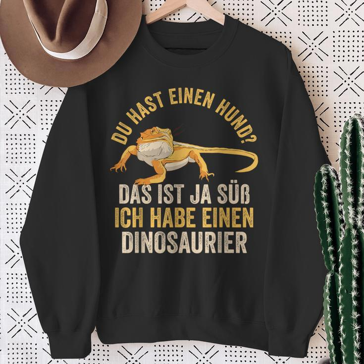 Bearded Dragon Reptile Dinosaur Terrarium Lizard Sweatshirt Geschenke für alte Frauen