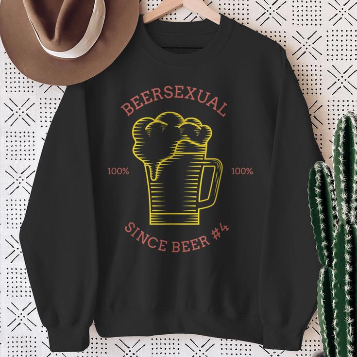 Beersexual Gay Lesbian Bisexual Transgender Pride Sweatshirt Gifts for Old Women