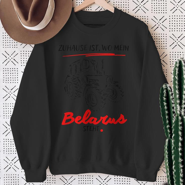Belarus-Mts-Zuhause Ist Wo Mein Belarus Steht Gray Sweatshirt Geschenke für alte Frauen