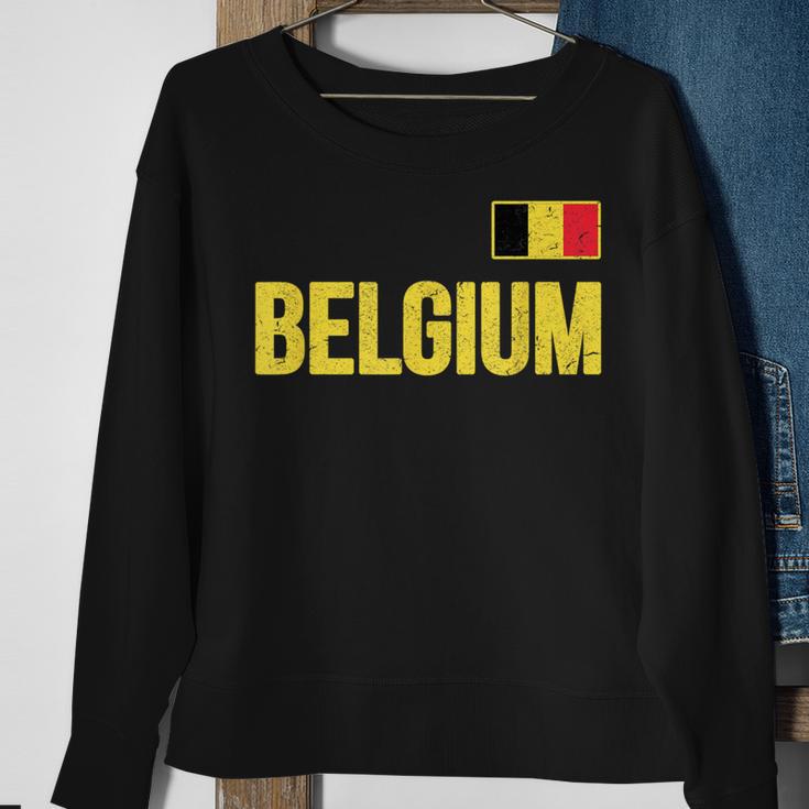 Belgium Belgian Flag Belgie Souvenir Love Sweatshirt Gifts for Old Women