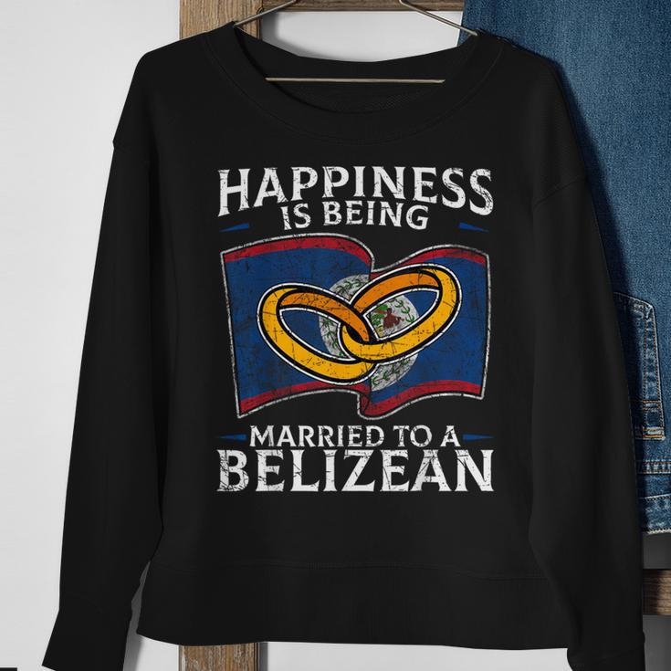 Belizean Marriage Belize Married Flag Wedded Culture Sweatshirt Gifts for Old Women