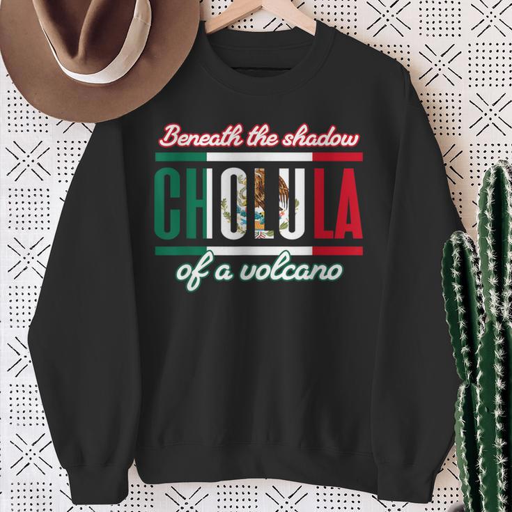 Beneath The Shadow Of A Volcano Sweatshirt Gifts for Old Women