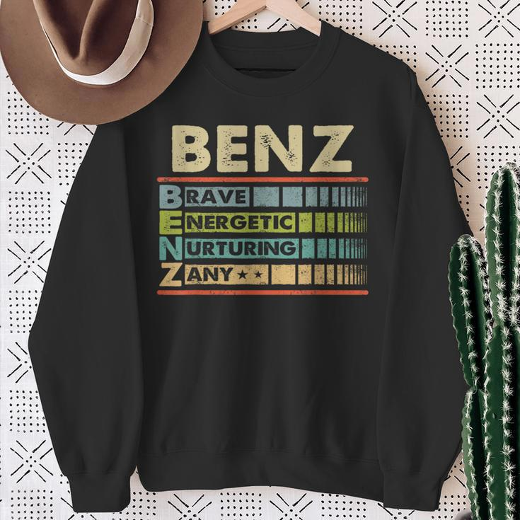 Benz Family Name Benz Last Name Team Sweatshirt Gifts for Old Women